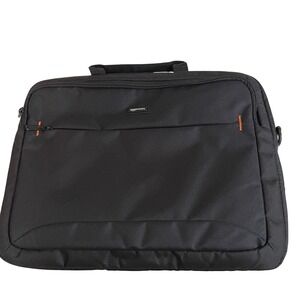 Amazon Basics Black Laptop Bag Messenger Briefcase Shoulder Strap Padded